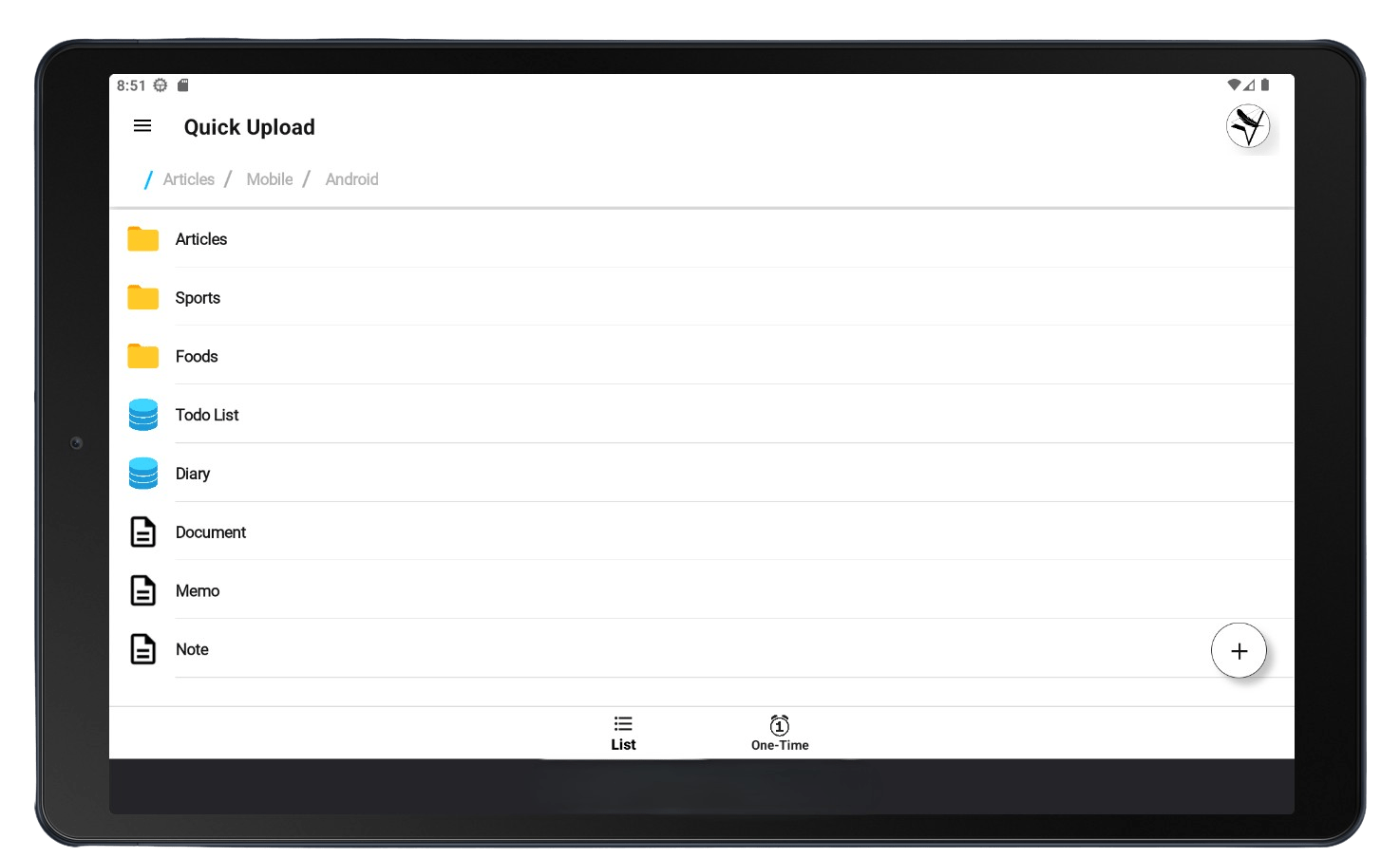 Lite Notion Tablet Screenshot